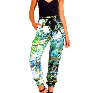 Abstract Print Jogger Pant
